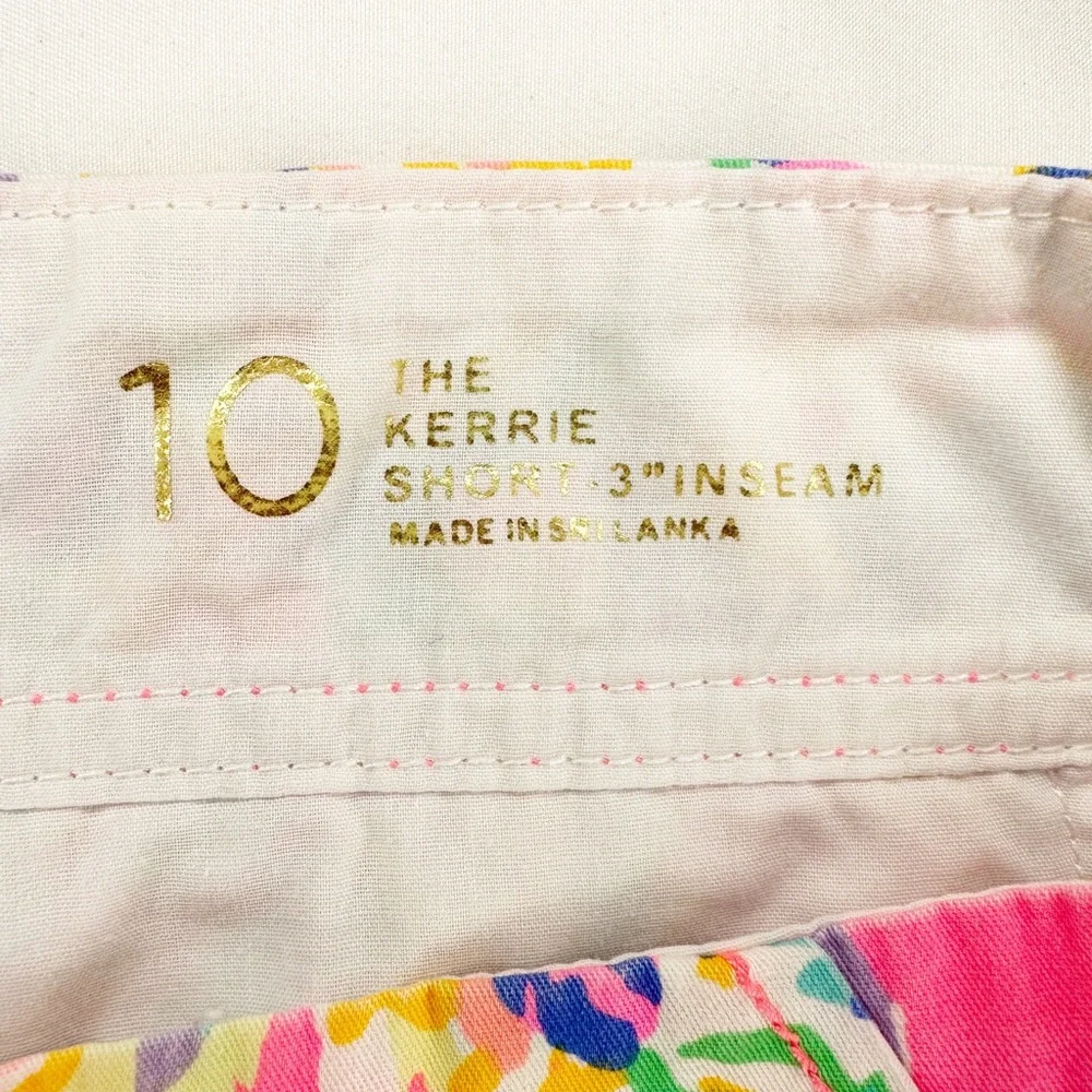 Lilly Pulitzer Coral Reef Island Seacret Print Kerrie Shorts Size 10 - Picture 7 of 7